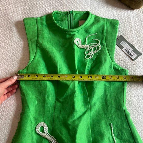 NWT Alemais Dazzie Midi Dress in Green Size 4 - Picture 6 of 8
